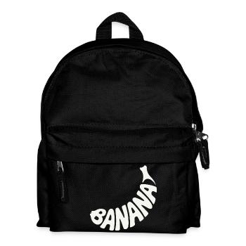 Bananenfrucht Wortkunst - Kinder Rucksack - Schwarz - Vorne