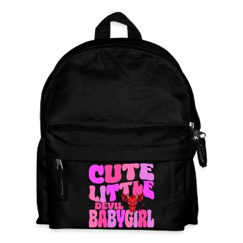 Babygirl - Cute Little Babygirl Devil - Kids' Backpack - black - Front
