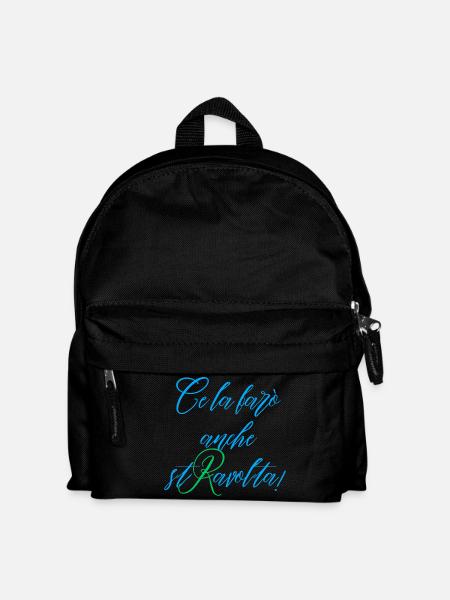 I'll also make it upset Blue and Green - Kids' Backpack - black