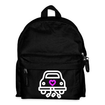 Hochzeitsauto Hochzeit Symbol Verliebt - Kinder Rucksack - Schwarz - Vorne