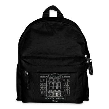 Historic Chicago Library Design - Kids' Backpack - black - Front