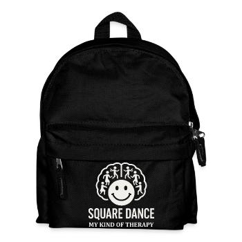 Square Dance Therapie - Kinder Rucksack - Schwarz - Vorne