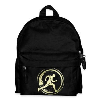 Running Jogging Marathon Silhouette - Kids' Backpack - black - Front