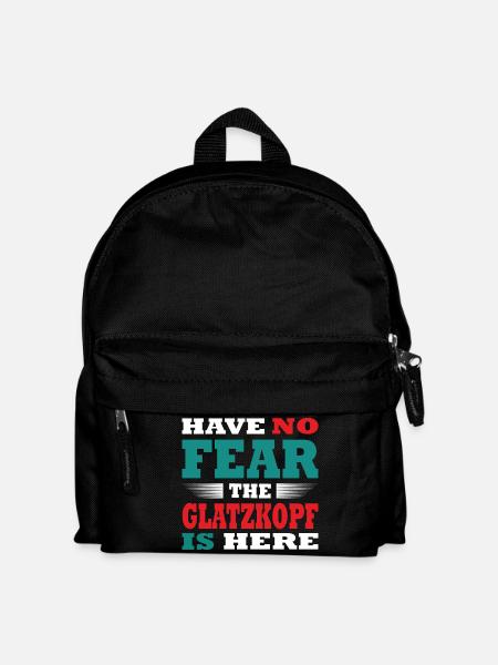 Have no Fear the Bald Head is here Outfit - Kids' Backpack - black