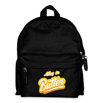all in butter - Kids' Backpack - black - Front
