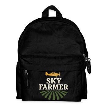 Ländliche Luftfahrt Landwirtschaft Pilotgeschenk - Kinder Rucksack - Schwarz - Vorne