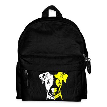 Jack Russel Terrier Tête de Chien - Sac à dos Enfant - noir - Devant
