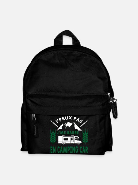 I'm leaving in a motorhome - Kids' Backpack - black