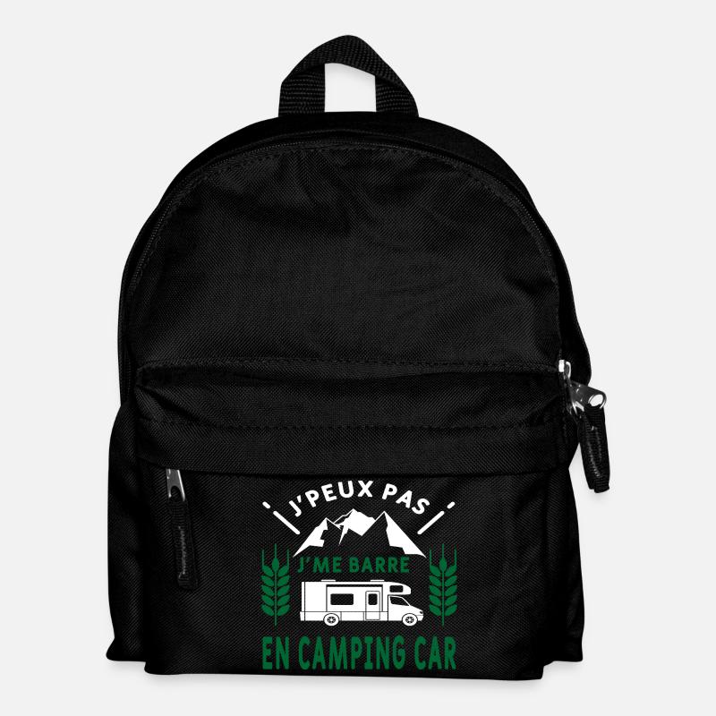 I'm leaving in a motorhome - Kids' Backpack - black