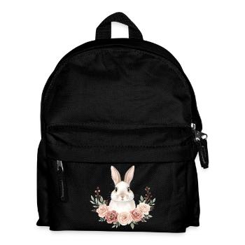 Kaninchen - Kinder Rucksack - Schwarz - Vorne