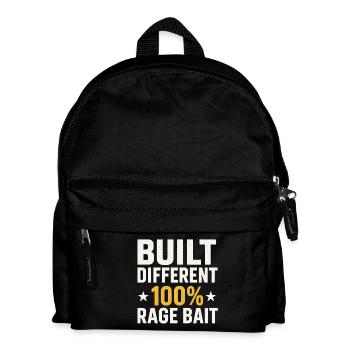 Construit différents appâts 100 % rage, mème drôle - Sac à dos Enfant - noir - Devant