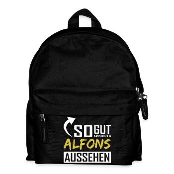 Seul un Alfons peut être aussi beau - Sac à dos Enfant - noir - Devant