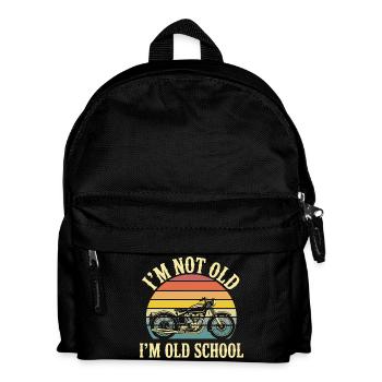 Biker motorcycle biker I'm not old - Kids' Backpack - black - Front