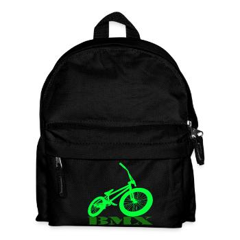 BMX Rad - Kinder Rucksack - Schwarz - Vorne