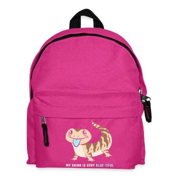 Blau Zunge Eidechse - Kinder Rucksack - Fuchsia - Vorne