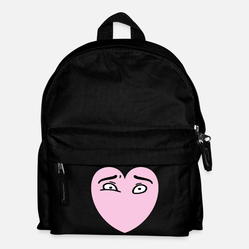 Herzaugen - Kinder Rucksack - Schwarz