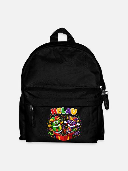67 Six Seven meme Clown Helau Karneval  - Kinder Rucksack - Schwarz