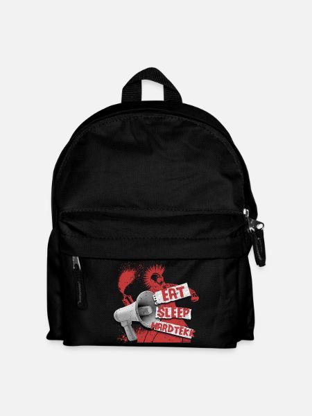 Hardtekk Tekke Ostdeutschland - Kinder Rucksack - Schwarz