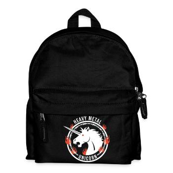 Heavy Metal Unicorn - Einhorn Rock - Kids' Backpack - black - Front