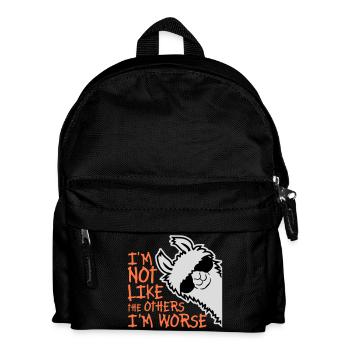 Lama Sunglasses Not Like The Others I'm Worse - Kids' Backpack - black - Front