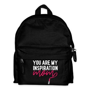 Tu es mon inspiration maman Chemise rouge à lèvres - Sac à dos Enfant - noir - Devant