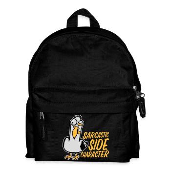 Verrückte Möwe Sarcastic Side Character Lustig - Kinder Rucksack - Schwarz - Vorne