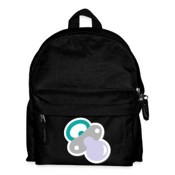 schnuller - Kinder Rucksack - Schwarz - Vorne