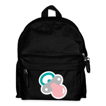 schnuller - Kinder Rucksack - Schwarz - Vorne