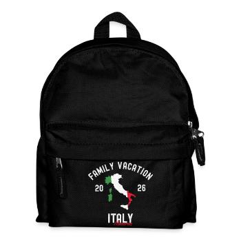 Souvenirs d’Italie : Vacances en famille 2026 - Sac à dos Enfant - noir - Devant