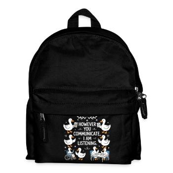 Peu importe votre voix, je reste à l'écoute - Sac à dos Enfant - noir - Devant
