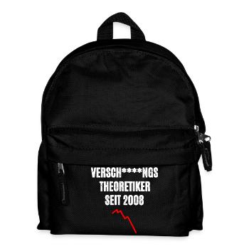 Verschwörungstheoretiker Wirtschaft - Kinder Rucksack - Schwarz - Vorne