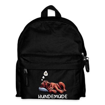 Hundemüde Bordeaux Dogge Bordeauxs Bordeaux Doggen - Kinder Rucksack - Schwarz - Vorne