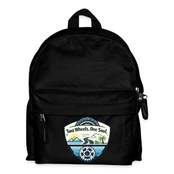Two wheels, one soul - Kids' Backpack - black - Front