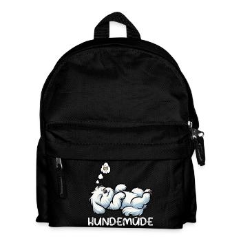 Dog-tired Maltese Maltese owner Maltese Keeper - Kids' Backpack - black - Front