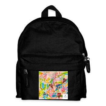 Graffiti JOY I statement styles I chrart2wear - Kids' Backpack - black - Front