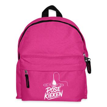 Angler Pose Design - Kinder Rucksack - Fuchsia - Vorne
