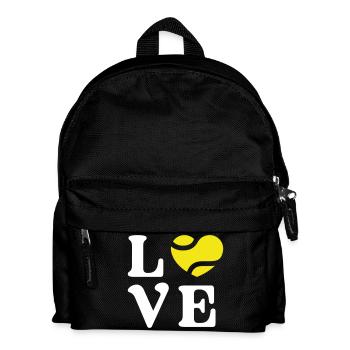 Tennis-Liebe - Kinder Rucksack - Schwarz - Vorne