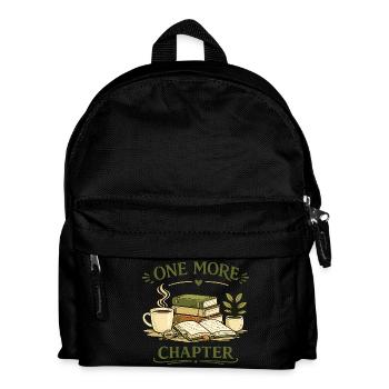 Buchliebhaber Leseratte Bücher Motiv - Kinder Rucksack - Schwarz - Vorne