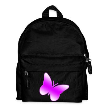 Schmetterling - Kinder Rucksack - Schwarz - Vorne