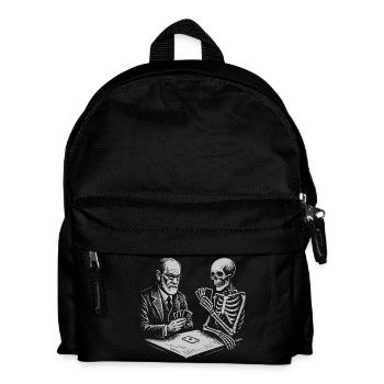 T-shirt de cartes de Sigmund Freud avec la mort - Sac à dos Enfant - noir - Devant