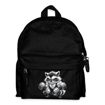 Trash Panda gagne un culturiste raton laveur drôle - Sac à dos Enfant - noir - Devant