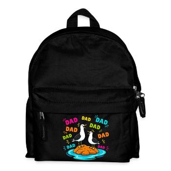 Dad Dad Dad - Funny Seagulls Kids - Kids' Backpack - black - Front