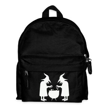 Des sorcières remuant des potions magiques - Sac à dos Enfant - noir - Devant