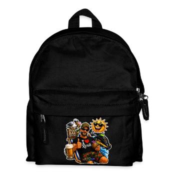 Rerik Ostsee Urlaub Strand Beach Bar Shirt - Kinder Rucksack - Schwarz - Vorne
