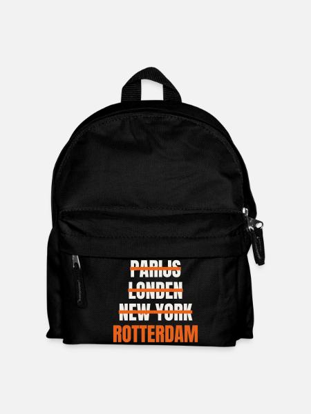 Rotterdam Metropolis Paris London New York Fan - Kids' Backpack - black
