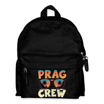 Prag Crew - Kinder Rucksack - Schwarz - Vorne