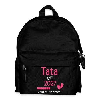 Tata en 2027 cadeau future Tante humour - Sac à dos Enfant - noir - Devant