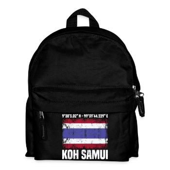Koh Samui Coordinates - Kids' Backpack - black - Front