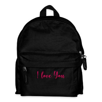 I LOVE YOU. SAINT VALENTIN. JE T'AIME. I LOVE YOU. - Sac à dos Enfant - noir - Devant