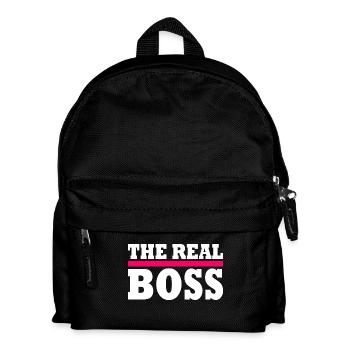 The real boss - Kids' Backpack - black - Front